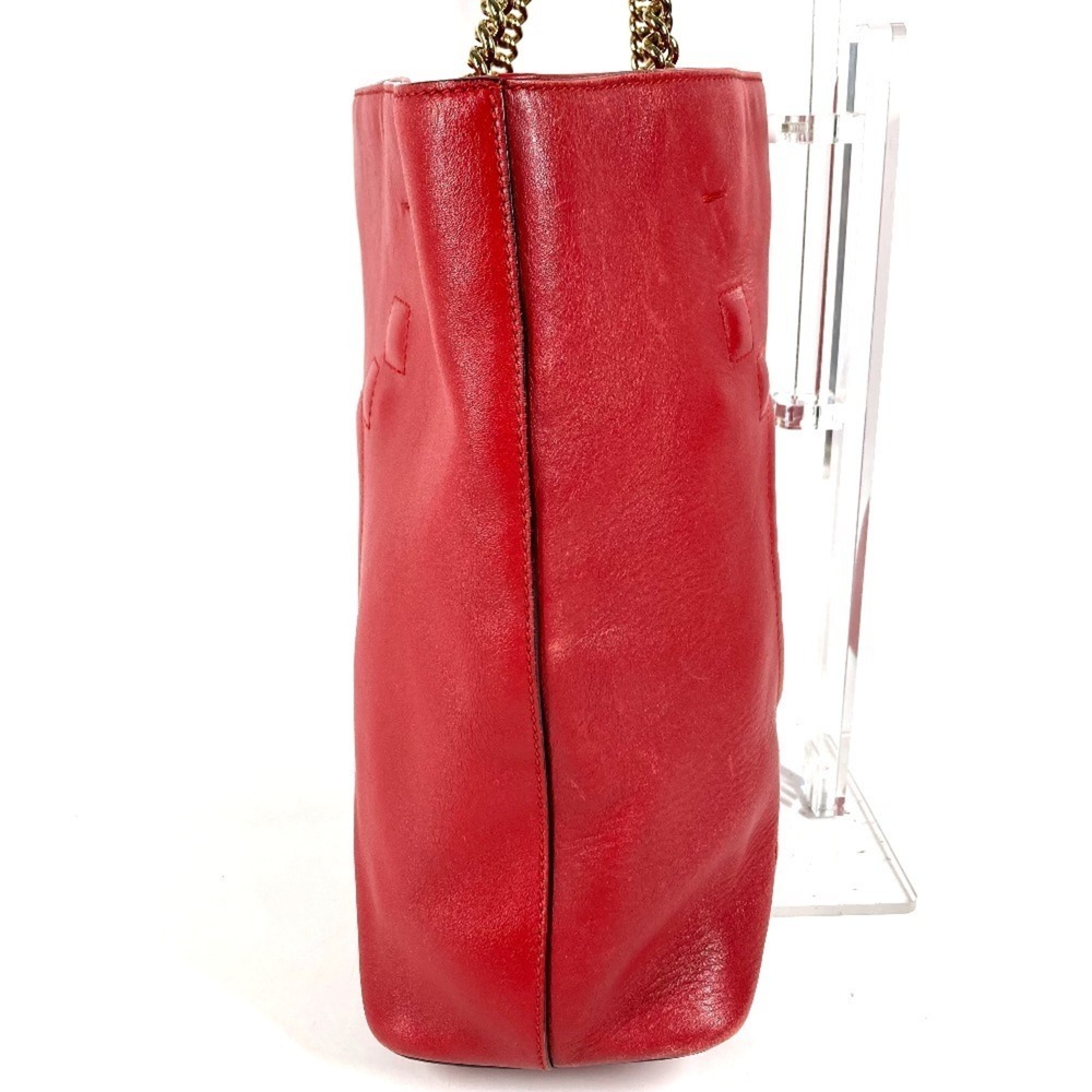 GUCCI Red Leather Shoulder Bag - Picture 3 of 15